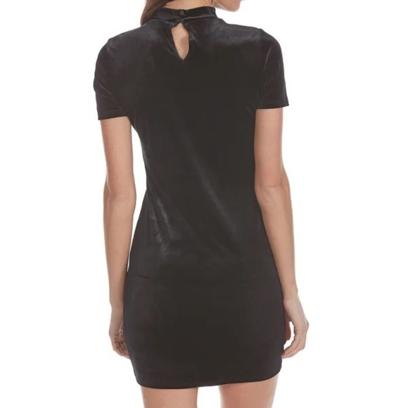 Ambiance Choker Velvet Dress - Picture 2 of 6